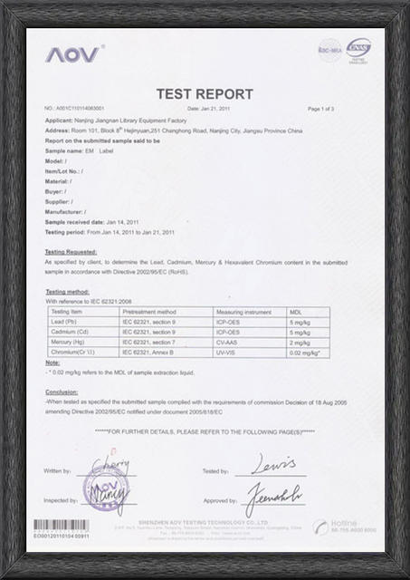 certificate about white Library Furniture
